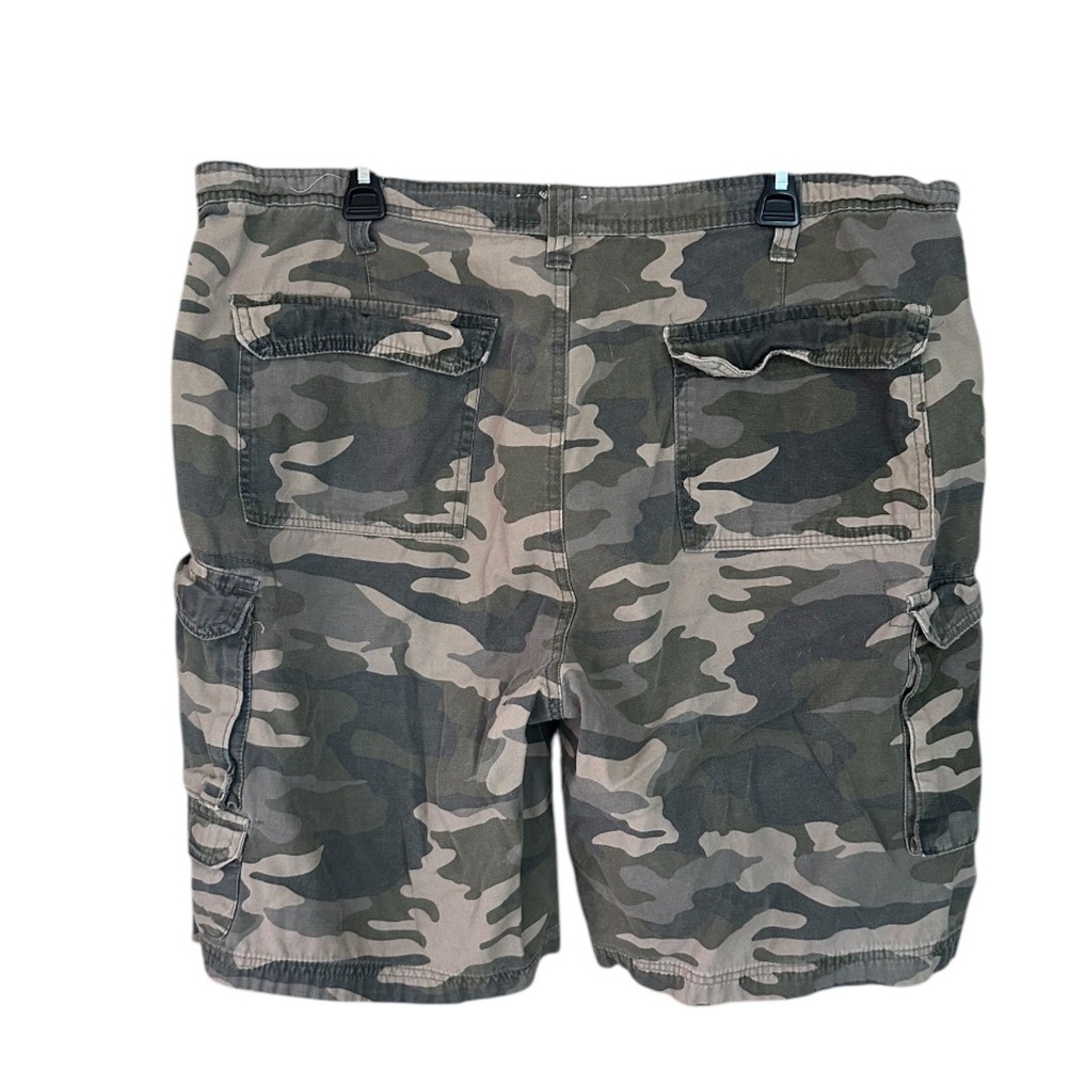 Old Mill Camo Camouflage Cargo Shorts Mens 40 Flap Pockets Grunge Military Feel - Picture 2 of 7